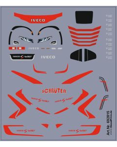 Truckdekor für Iveco S-Way (rot) (69 x 80 mm) 