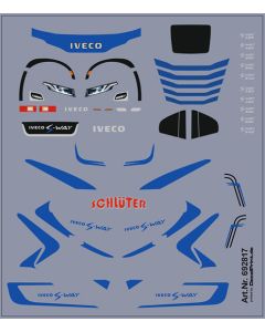 Truckdekor für Iveco S-Way (blau) (69 x 80 mm) 