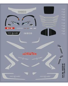 Truckdekor für Iveco S-Way (silber) (69 x 80 mm) 
