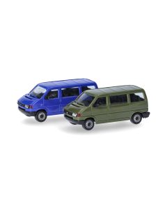 MiniKit VW T4 Bus, olivgrün + blau 