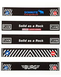 Sticker Schmutzfänger "Schmitz, Floor I, Floor II, Burg"