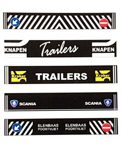Sticker Schmutzfänger "Knapen, Kraker, Scania, Elenbaas"