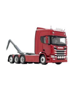 Scania R500 series with hooklift red
