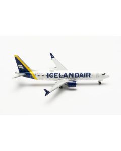 Icelandair Boeing 737 Max 8, new colors (yellow tail stripe), TF-ICY “Látrabjarg”