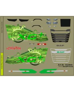 Truckdekor für Daf XG+ (grün) (75 x 60 mm)