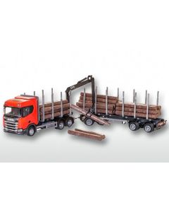 Scania R500 6x4 Holzhängerzug, rot