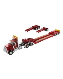 International HX520 Tractor with XL 120 Lowboy red