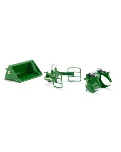 Frontlader Werkzeuge - Set A John Deere grün