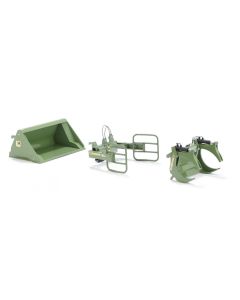 Frontlader Werkzeuge - Set A Bressel + Lade grün