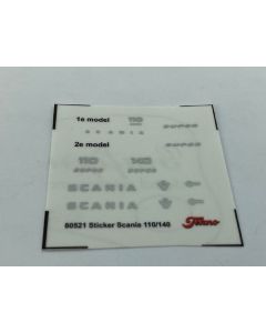 Sticker Scania 110/140 Super, chrome