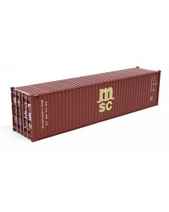 40ft Container, braun "MSC"