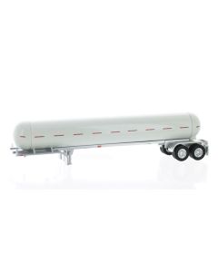 Propane Tanker in White with Silver Frame 