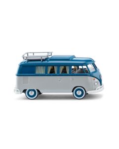 VW T1 Campingbus, achatgrau/grünblau