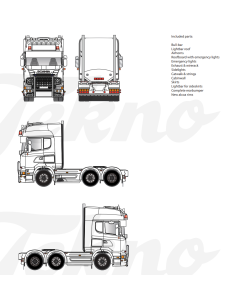 Scania R6 Streamline 6x2 incl acc., Bausatz