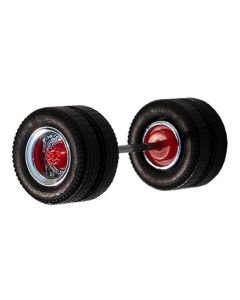 Radsatz Antriebsachse MEDI Hypoid, chrom/rot, 2x