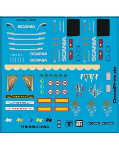 Decal - Ausschmückungsteile für Scania (6 x 6 cm)