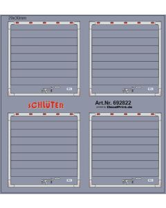 Truckdekor für Trailerheck Rolltor (67 x 72 mm) 