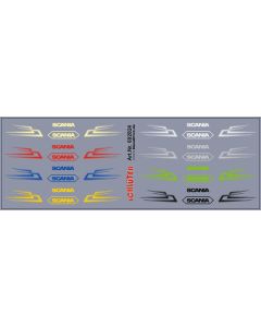 Truckdekor für Scania Runen (107 x 38 mm)