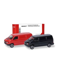MiniKit: VW T4 Kasten box, traffic red + black