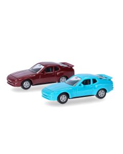 MiniKit: Porsche 944, blau + rot 