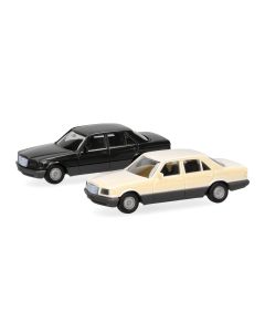 MiniKit: Mercedes-Benz S-Klasse (W126), tiefgrün + elfenbein