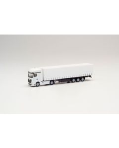 Minikit MB Actros Gardinenplanen-Sattelzug, weiß (1:160)