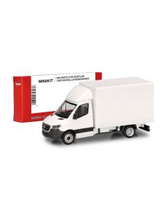 MiniKit: MB Sprinter '18 Transporter mit Koffer, weiß