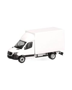 MiniKit: MB Sprinter '18 Transporter mit Koffer, weiß