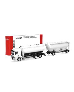 MiniKit: MAN TGS TM Eutersilo-Hängerzug, weiß 