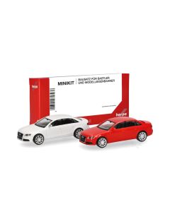 MiniKit: Audi A4 Limousine, weiß/rot 