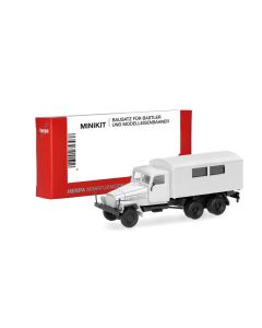 MiniKit: IFA G5 Koffer-LKW mit Fenstern 3a, weiß