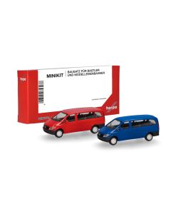 MiniKit: MB Vito Bus (W639 / 2003), rot und ultramarinblau