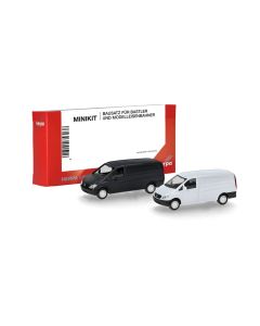 MiniKit: MB Vito Kasten (W639 / 2003), weiß und schwarz