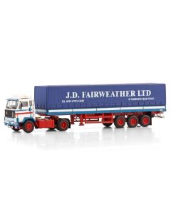 Volvo , F89 4x2 + classic curtain side trailer 3a