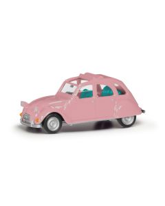 Citroen 2CV offen, hellrosa 