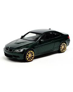 BMW M3 Coupé (E92), British Racing Green metallic, Felgen gold