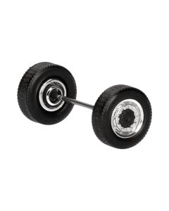 Radsätze Allrad Vorderachse zweiteilig, chrom/schwarz, 8x