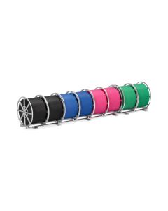 Set mit 8 Kabelrollen und Basisrahmen