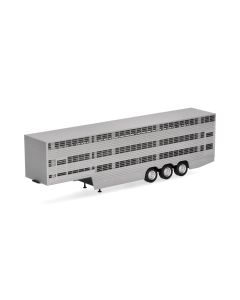 Viehtransporterauflieger 3a, silber/schwarz