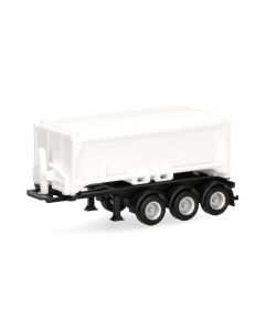 Abraumcontainerauflieger 3a, weiß