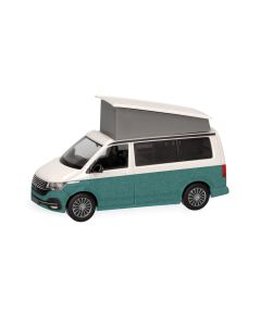 VW T6.1 California, candy weiß/bay leaf green metallic