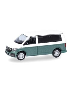 VW T6.1 California, candy weiß/bay leaf green metallic
