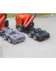 Heckabstützung und Sattelplatten Rahmen für Ladekran LKW