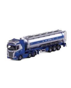 Tieflader 3a mit Rampen blau