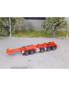 Containerauflieger 5a teilbar mit Radsätzen und separaten Kotflügeln, Bausatz