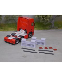  Heckstoßstange vollverkleidet mit Rückleuchten, 4x, Bausatz 