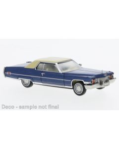 Cadillac Coupe deVille, metallic-blau/beige, 1972