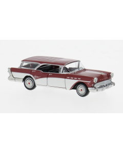 Buick Century Caballero, dunkelrot/weiss, 1957