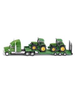 Tieflader mit John Deere 6920 + 6820 Traktoren