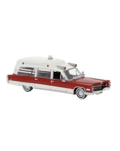 Cadillac Miller Meteor Ambulance, weiss/rot 1966